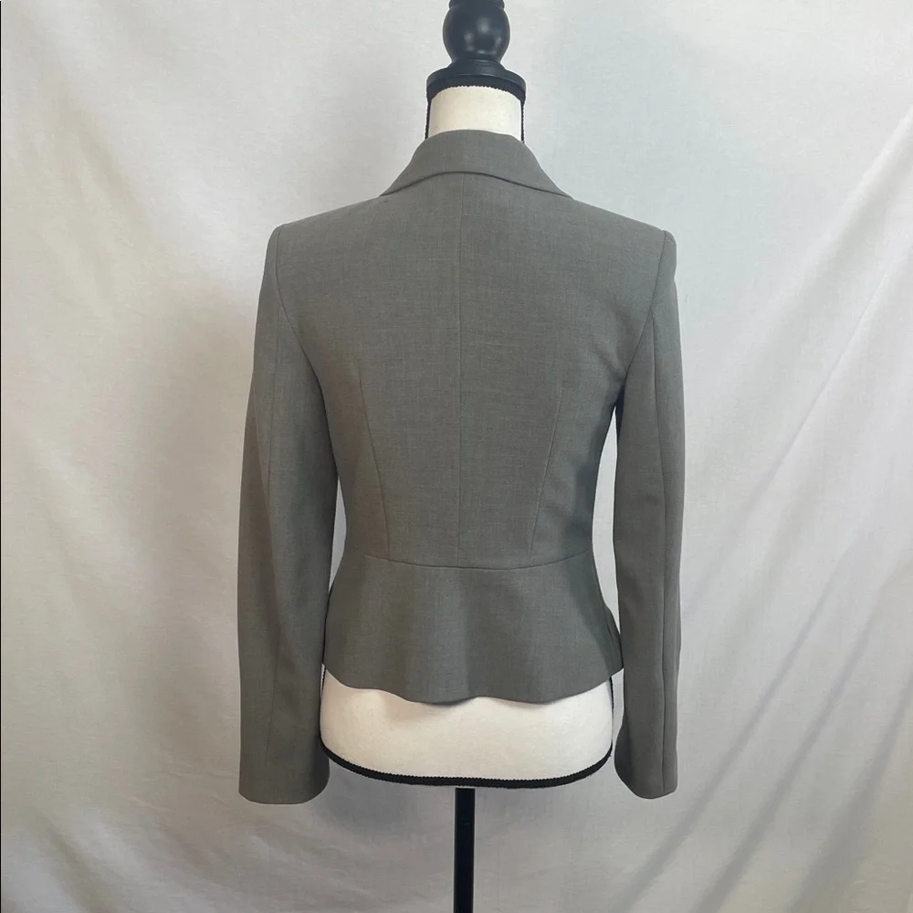 NWT Charcoal Women's Blazer with Zipper Accents